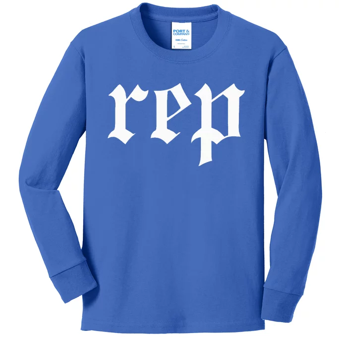 Rep Expression Kids Long Sleeve Shirt