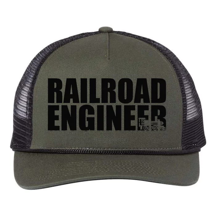 Railroad Engineer Retro Rope Trucker Hat Cap