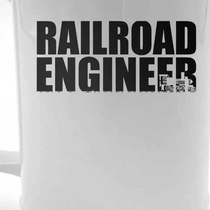 Railroad Engineer Front & Back Beer Stein