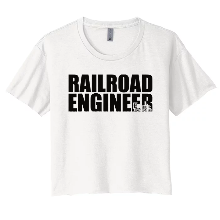 Railroad Engineer Women's Crop Top Tee