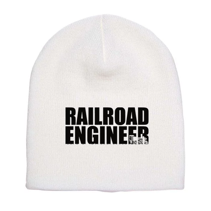 Railroad Engineer Short Acrylic Beanie