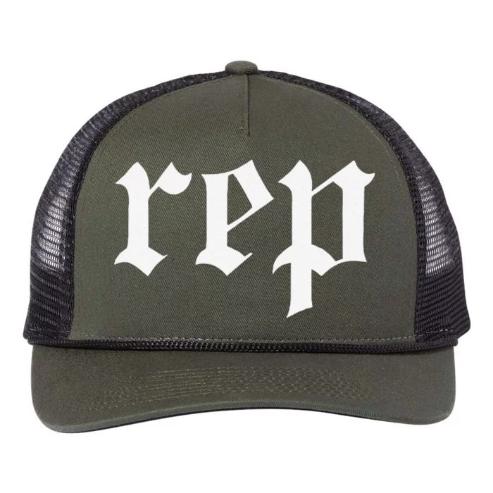 Rep Expression Retro Rope Trucker Hat Cap