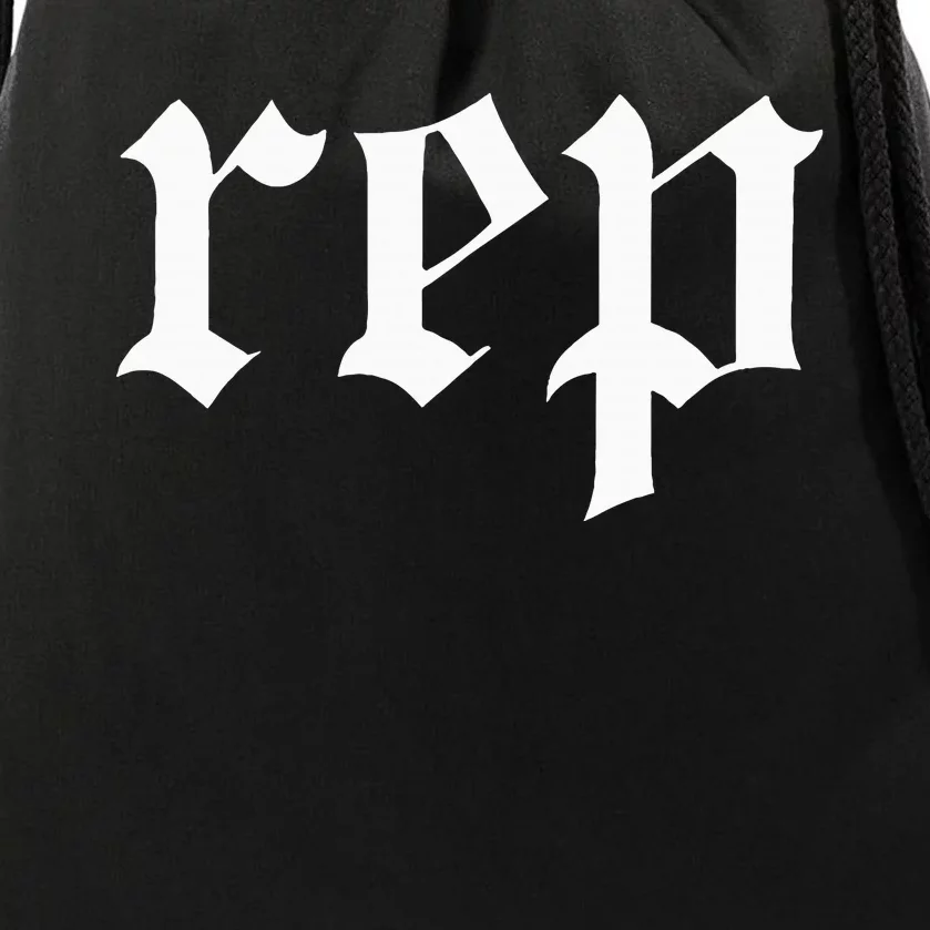 Rep Expression Drawstring Bag