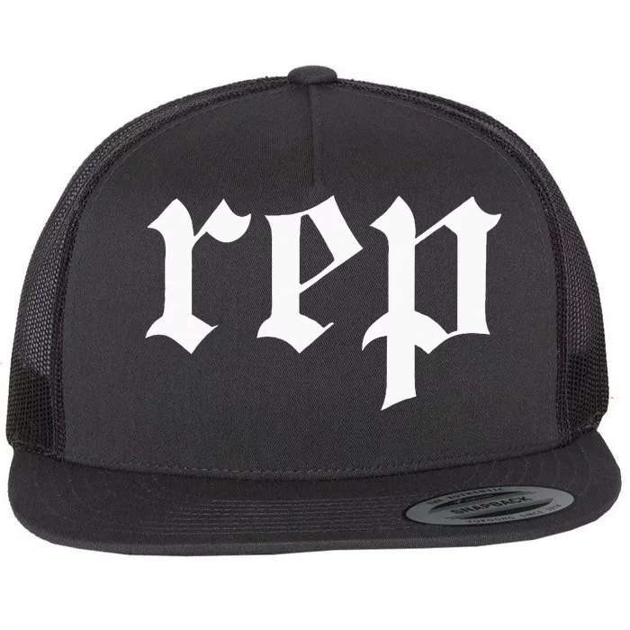 Rep Expression Flat Bill Trucker Hat