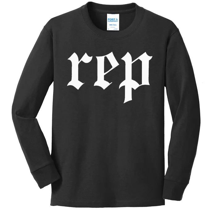 Rep Expression Kids Long Sleeve Shirt