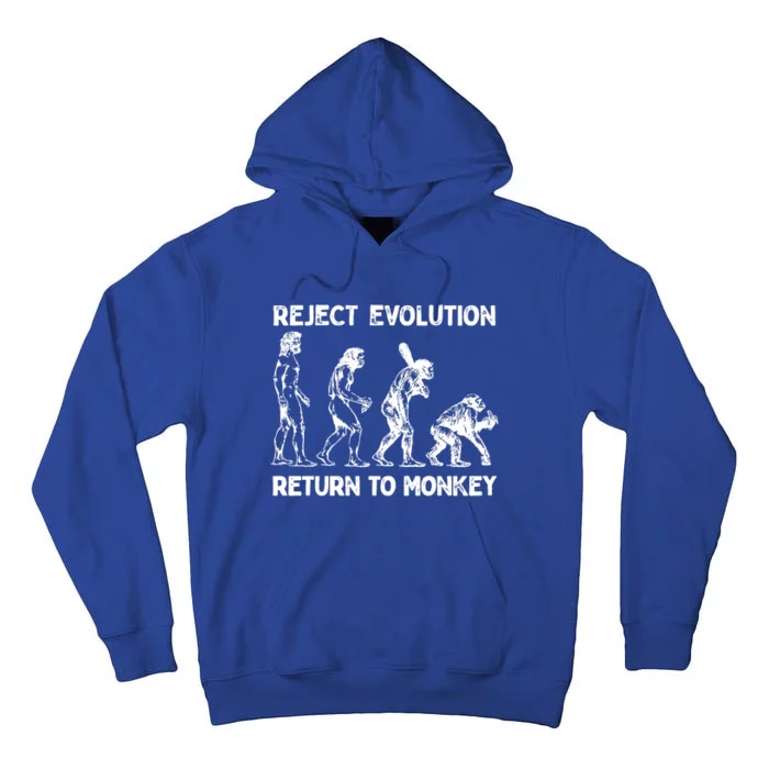 Reject Evolution Return To Monkey Tall Hoodie