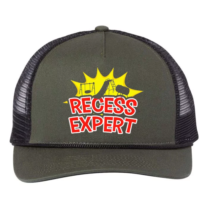 Recess Expert Retro Rope Trucker Hat Cap