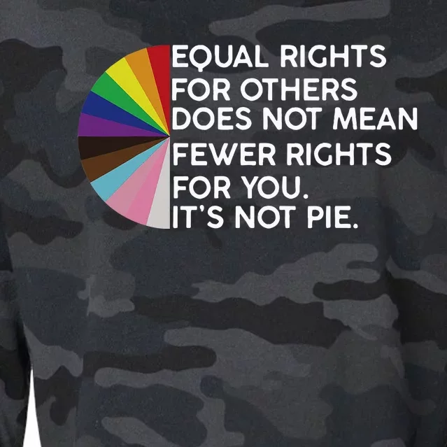 Rainbow Equal Rights Its Not Pie Cropped Pullover Crew