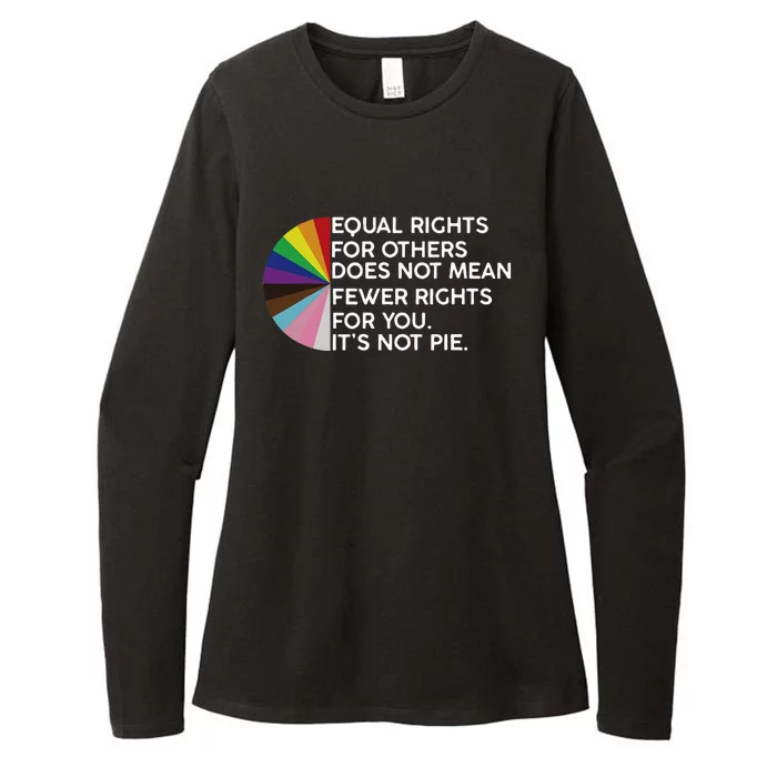 Rainbow Equal Rights Its Not Pie Womens CVC Long Sleeve Shirt