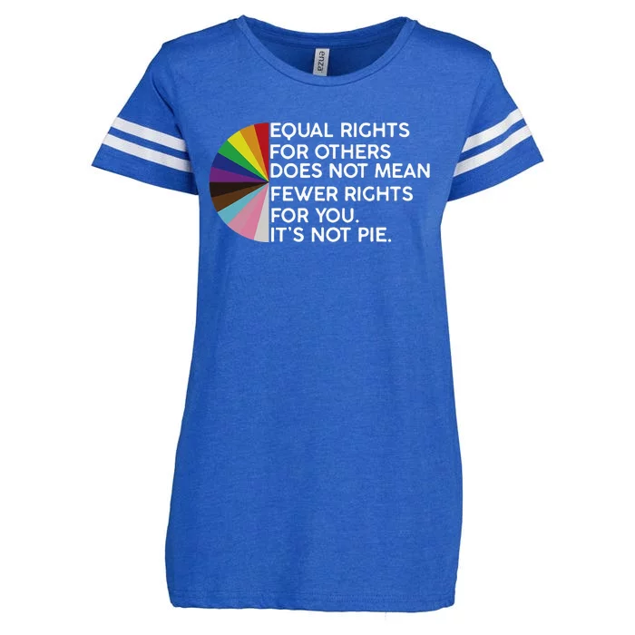 Rainbow Equal Rights Its Not Pie Enza Ladies Jersey Football T-Shirt