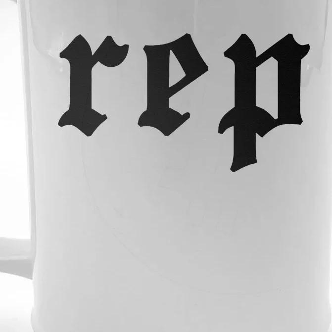 Rep Expression Front & Back Beer Stein