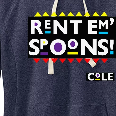 Rent Em Spoons 90S Black Sitcom Lover Urban Clothing Women's Fleece Hoodie