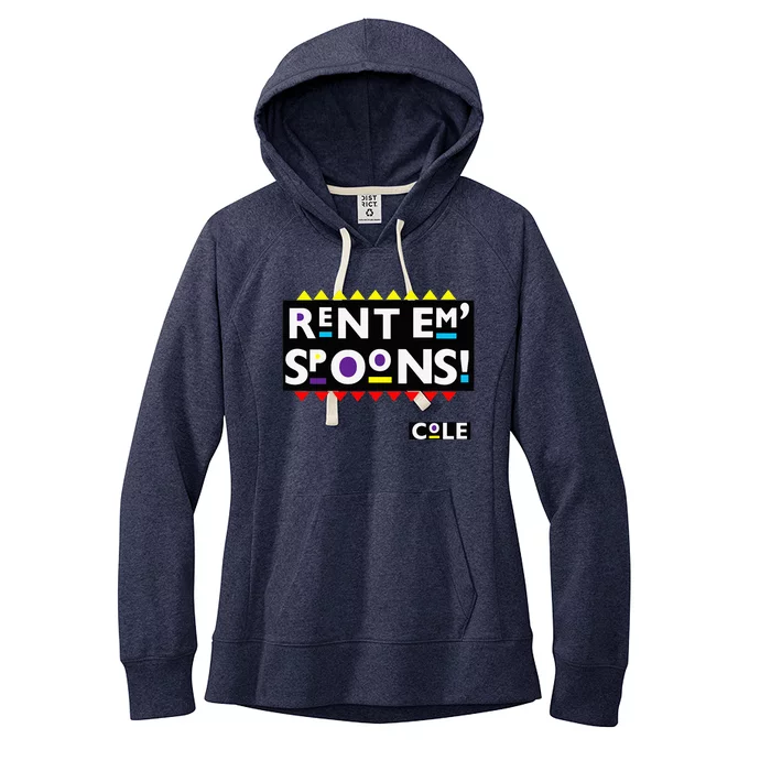 Rent Em Spoons 90S Black Sitcom Lover Urban Clothing Women's Fleece Hoodie