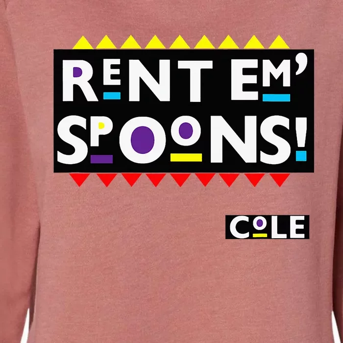 Rent Em Spoons 90S Black Sitcom Lover Urban Clothing Womens California Wash Sweatshirt