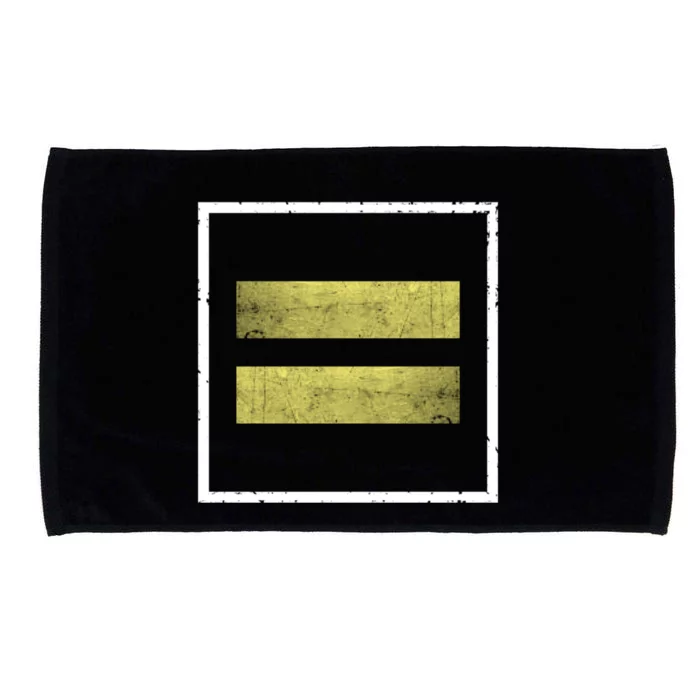 Retro Equal Sign Equality Ll Hu Rights Gift Microfiber Hand Towel