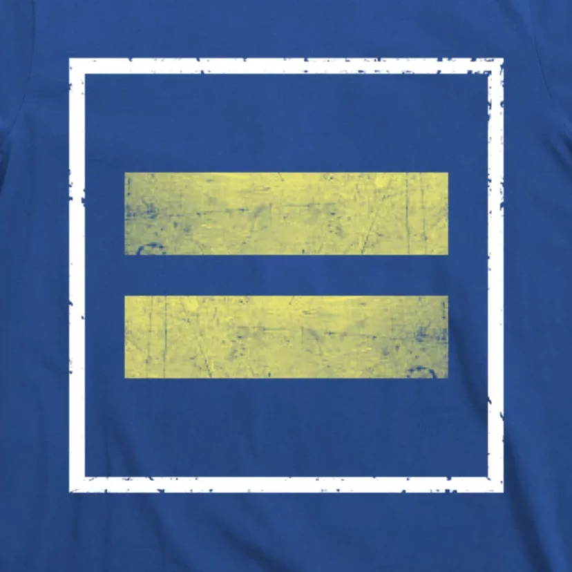 Retro Equal Sign Equality Ll Hu Rights Gift T-Shirt