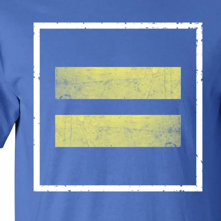 Retro Equal Sign Equality Ll Hu Rights Gift Tall T-Shirt