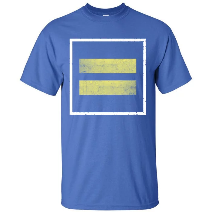 Retro Equal Sign Equality Ll Hu Rights Gift Tall T-Shirt