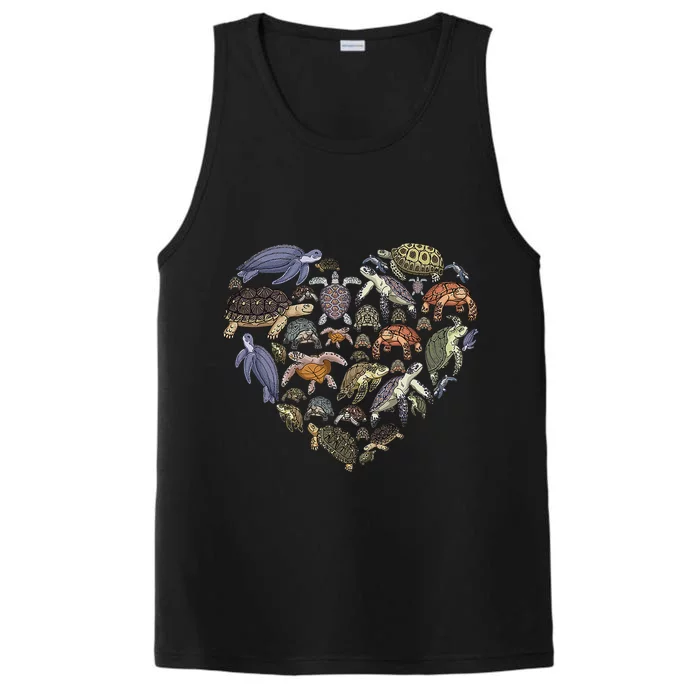 Restore Earth Sea Turtle Watercolor Earth Day Performance Tank