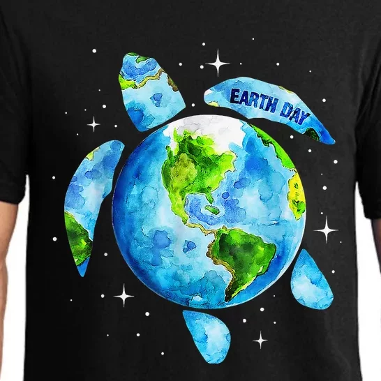 Restore Earth Sea Turtle Art Save The Planet Pajama Set