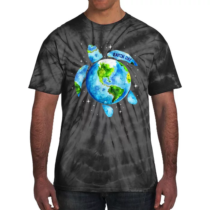 Restore Earth Sea Turtle Art Save The Planet Tie-Dye T-Shirt