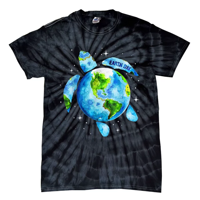 Restore Earth Sea Turtle Art Save The Planet Tie-Dye T-Shirt