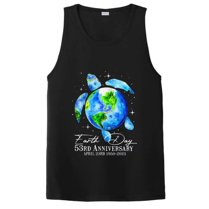 Restore Earth Sea Turtle Art Save The Planet Performance Tank