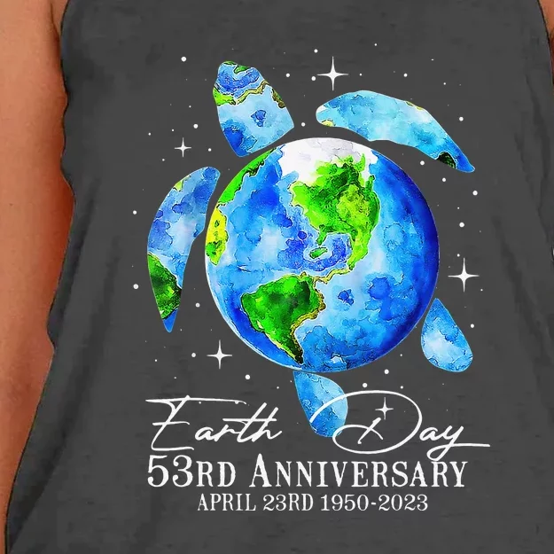 Restore Earth Sea Turtle Art Save The Planet Women's Knotted Racerback Tank