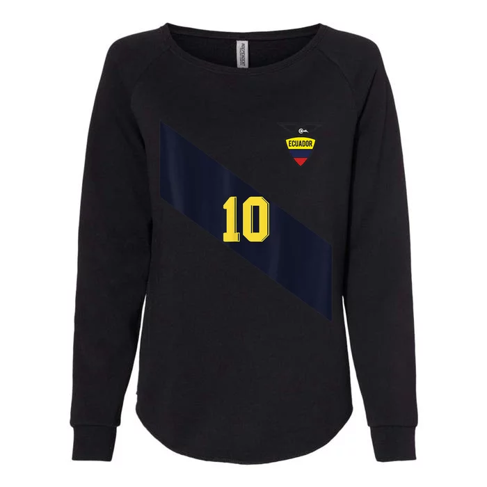 Retro Ecuador Soccer Jersey Futbol Camiseta Womens California Wash Sweatshirt