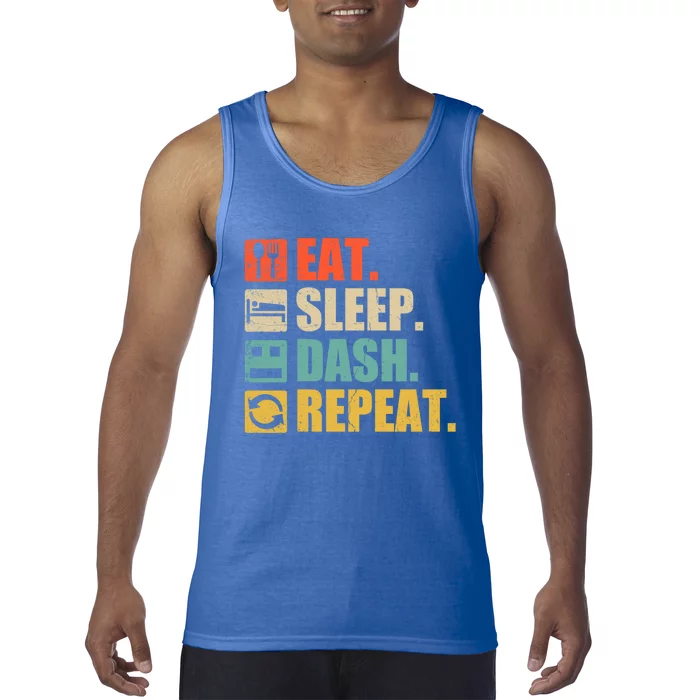 Retro Eat Sleep Dash Repeat Video Game Gift Tank Top