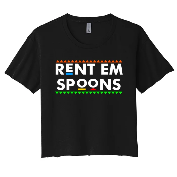 Rent Em Spoons Women's Crop Top Tee