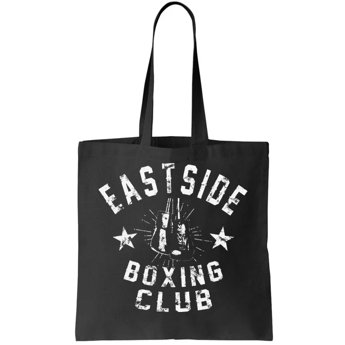 Retro East Side Boxing Club Vintage Distressed Tote Bag