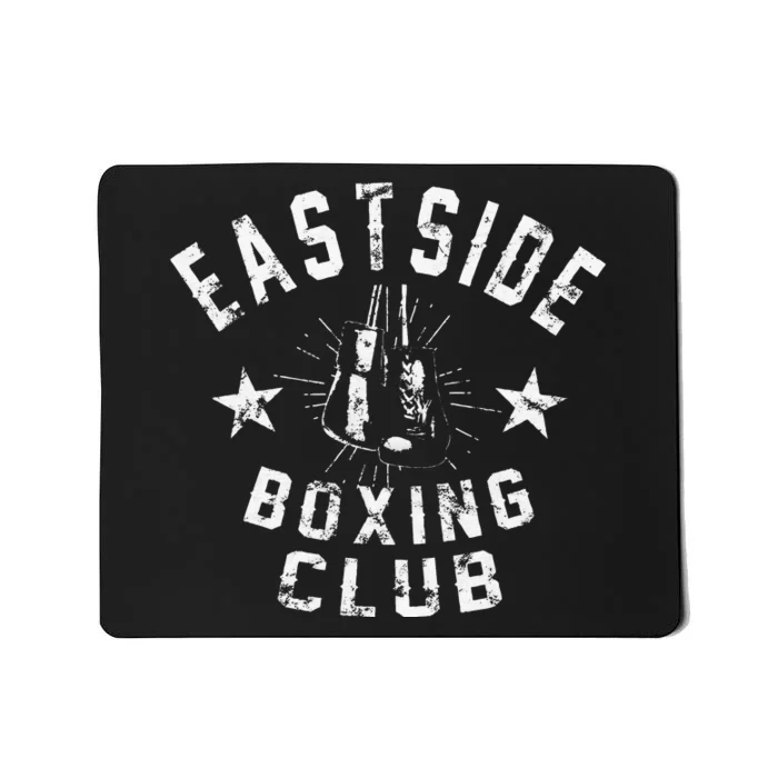 Retro East Side Boxing Club Vintage Distressed Mousepad