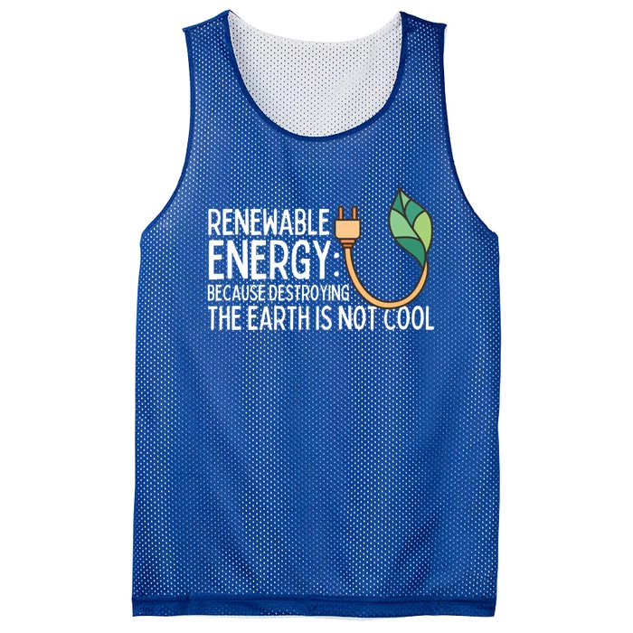 Renewable Energy Solar Energy Protect The Earth Gift Mesh Reversible Basketball Jersey Tank