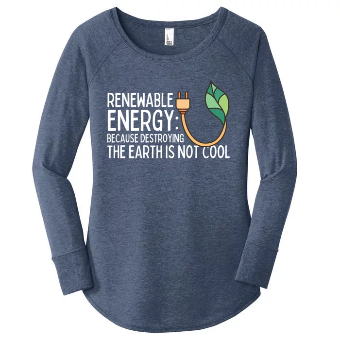 Renewable Energy Solar Energy Protect The Earth Gift Women's Perfect Tri Tunic Long Sleeve Shirt