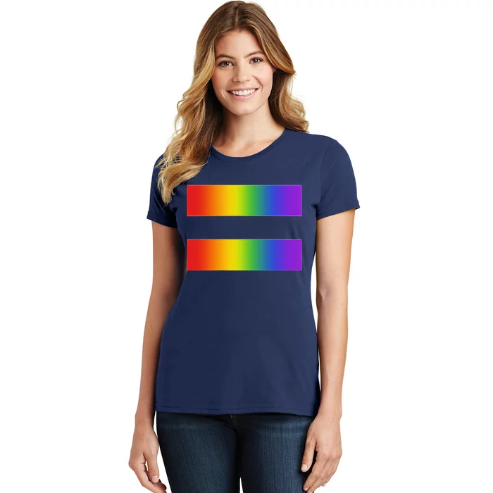 Rainbow Equality Symbol Subtle Pride Stuff Lgbt Gay Rights Women's T-Shirt