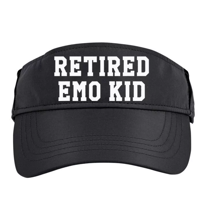 Retired Emo Sad Music Gift Adult Drive Performance Visor