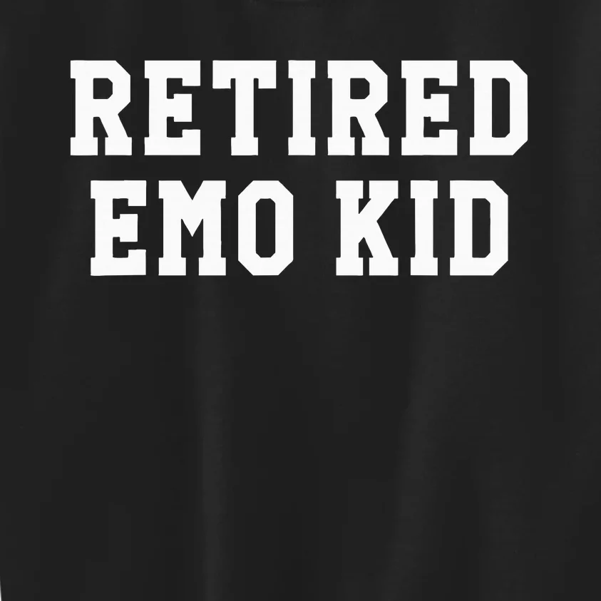 Retired Emo Sad Music Gift Kids Sweatshirt