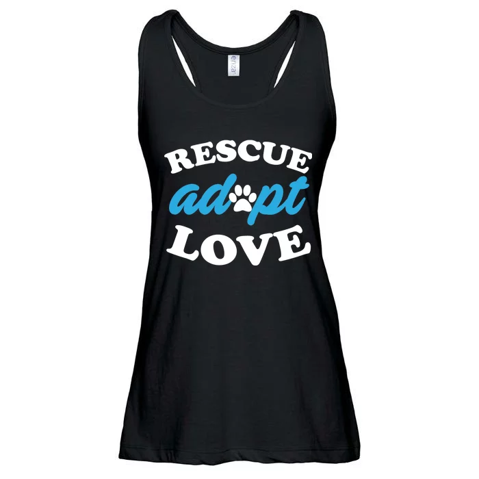 Rescue Adopt Love Ladies Essential Flowy Tank