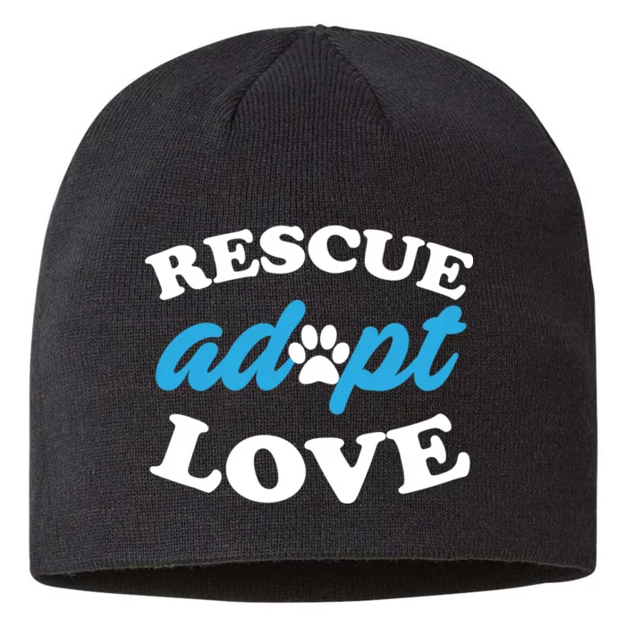 Rescue Adopt Love 8 1/2in Sustainable Knit Beanie