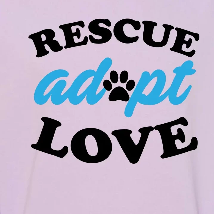 Rescue Adopt Love Garment-Dyed Sweatshirt