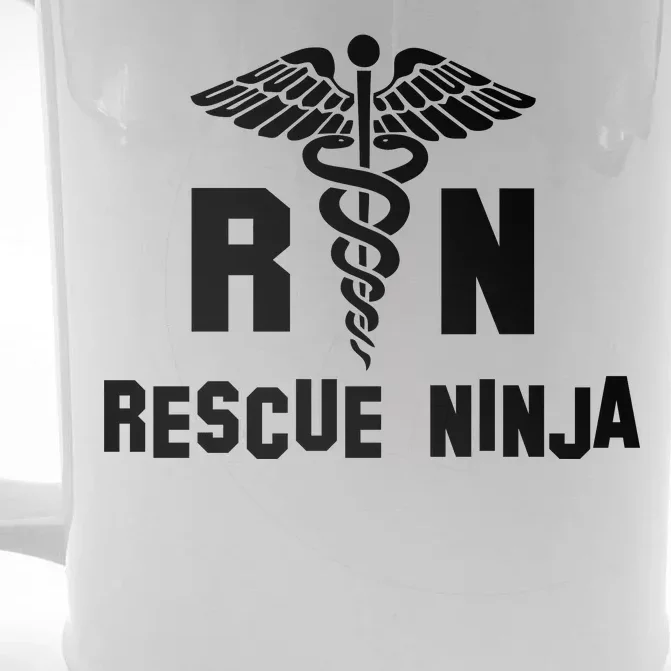 Rescue Ninja RN Nurse Front & Back Beer Stein