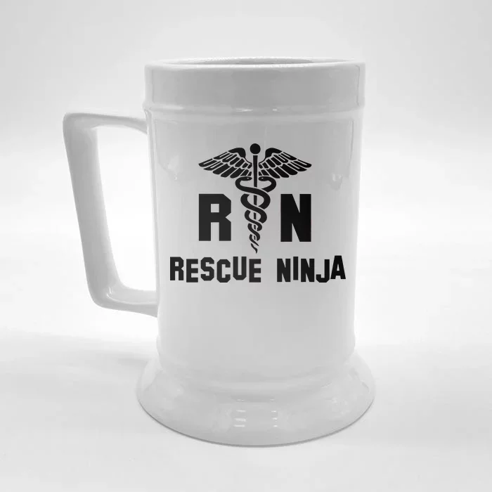 Rescue Ninja RN Nurse Front & Back Beer Stein