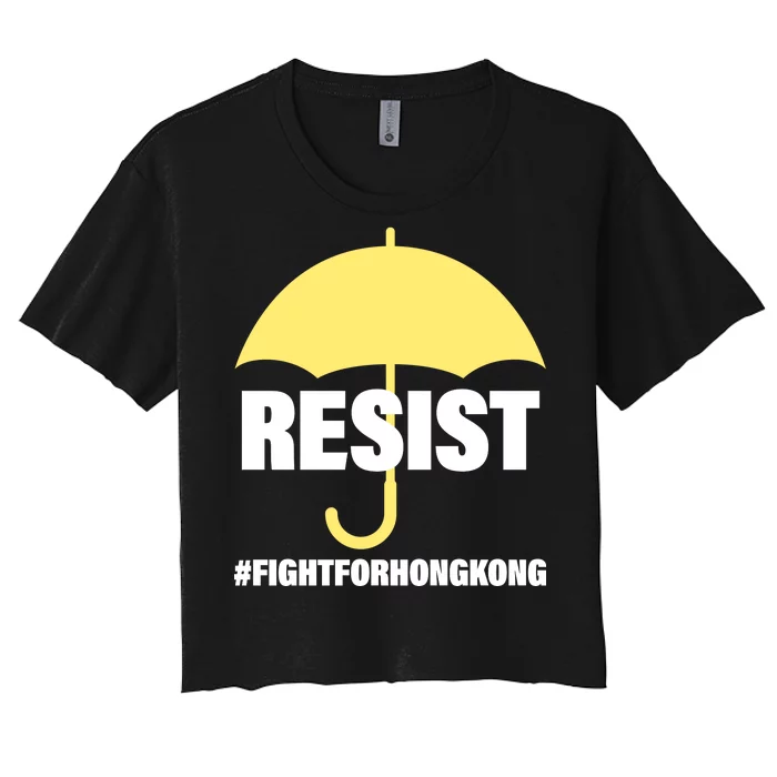 Resist. Fight For Hong Kong Women's Crop Top Tee