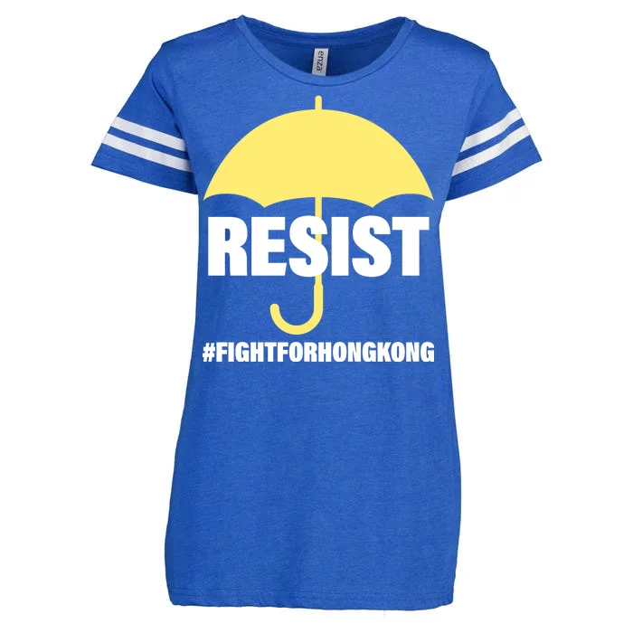 Resist. Fight For Hong Kong Enza Ladies Jersey Football T-Shirt