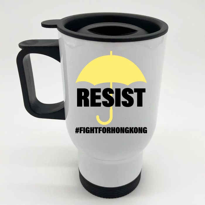 Resist. Fight For Hong Kong Front & Back Stainless Steel Travel Mug