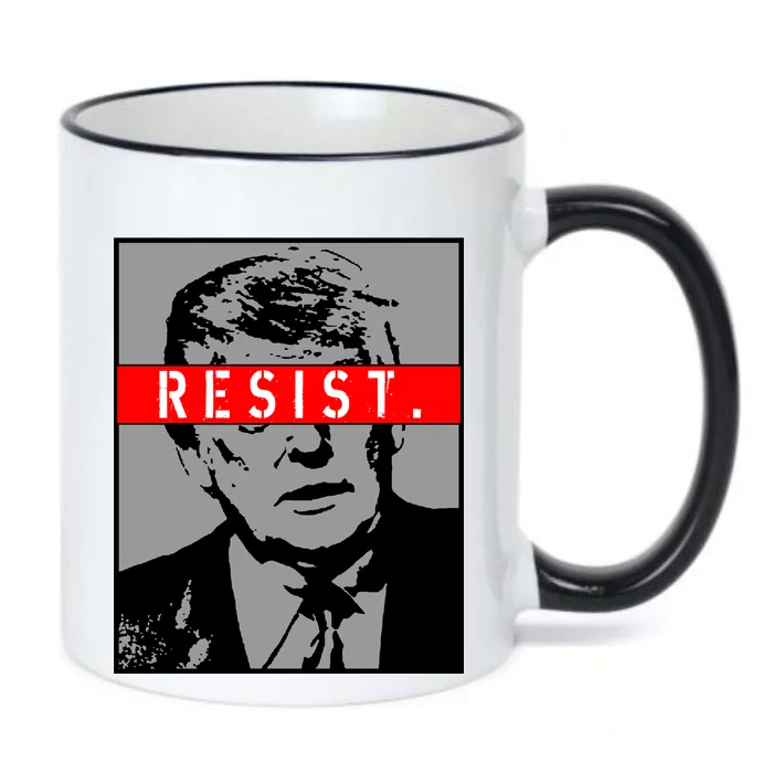 Resist. President Donald Trump Anti Trump The Resistance Black Color Changing Mug