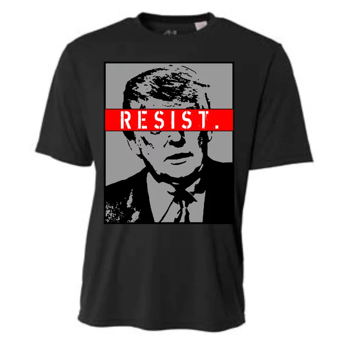 Resist. President Donald Trump Anti Trump The Resistance Cooling Performance Crew T-Shirt