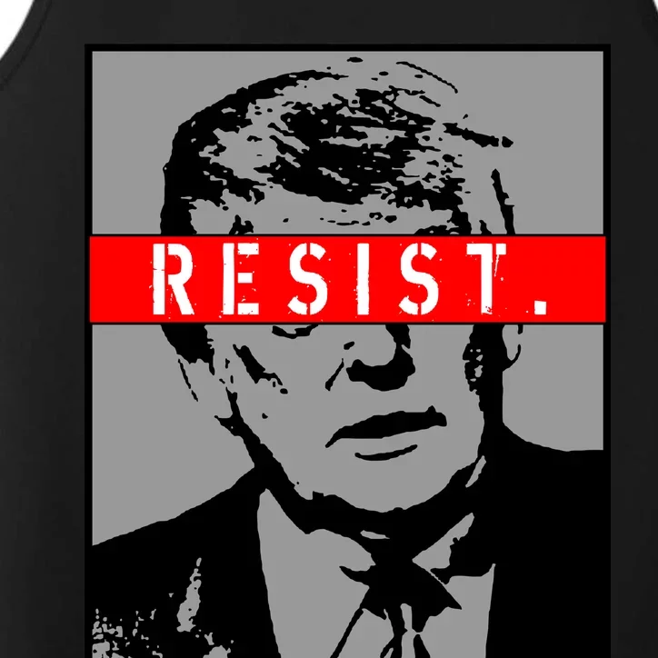 Resist. President Donald Trump Anti Trump The Resistance Performance Tank