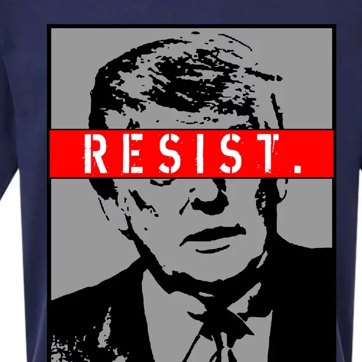 Resist. President Donald Trump Anti Trump The Resistance Sueded Cloud Jersey T-Shirt